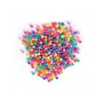 Craft Factory Round Plastic Craft Beads Assorted Colours