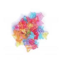Craft Factory Butterfly Shape Plastic Craft Beads Assorted Colours