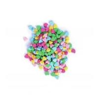 Craft Factory Heart Shape Plastic Craft Beads Assorted Colours