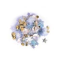 Craft Factory Assorted Shape Craft Sequins Gold & Silver
