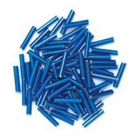 Craft Factory Glass Bugle Beads Royal Blue