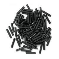 Craft Factory Glass Bugle Beads Black