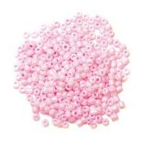 craft factory glass seed beads pink