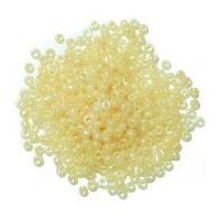 Craft Factory Glass Seed Beads Pastel Lemon