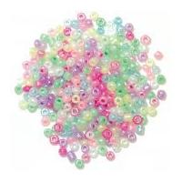 craft factory glass seed beads pastel multi