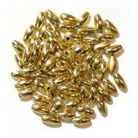 Craft Factory Oval Plastic Pearl Beads Gold