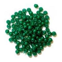 craft factory round plastic pearl beads green