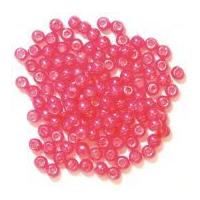 Craft Factory Round Plastic Pearl Beads Fuchsia