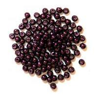 craft factory round plastic pearl beads purple