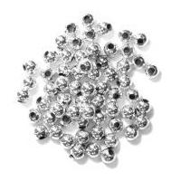 Craft Factory Round Plastic Pearl Beads Silver