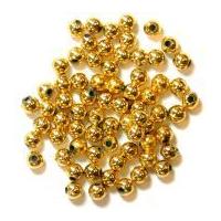 Craft Factory Round Plastic Pearl Beads Gold