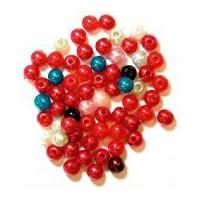 Craft Factory Round Plastic Pearl Beads Multi