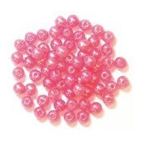 Craft Factory Round Plastic Pearl Beads Pink