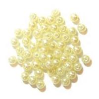 Craft Factory Round Plastic Pearl Beads Cream