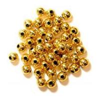 Craft Factory Round Plastic Pearl Beads Gold