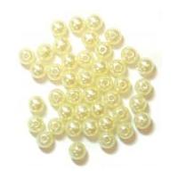 Craft Factory Round Plastic Pearl Beads Cream