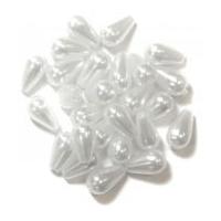 craft factory oval drop plastic pearl beads pearl