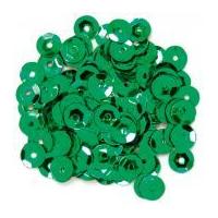 craft factory round cup sequins green