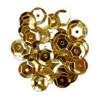 Craft Factory Round Cup Sequins Gold