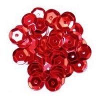 Craft Factory Round Cup Sequins Red