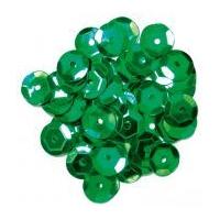 craft factory round cup sequins green