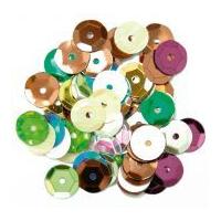 craft factory round cup sequins multi