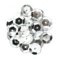 Craft Factory Round Cup Sequins Silver