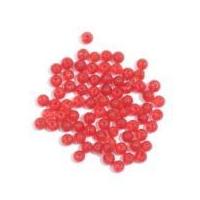 Craft Factory Round Glass Beads Red