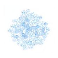 Craft Factory Round Glass Beads Ice Blue