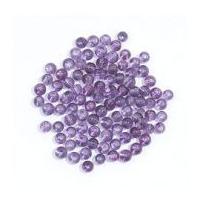 Craft Factory Round Glass Beads Purple