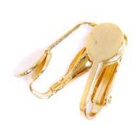 Craft Factory Flat Ear Clip Jewellery Findings Gold