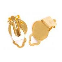 Craft Factory Flat Ear Clip Jewellery Findings Gold