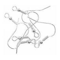 craft factory ear wire with hook jewellery findings silver