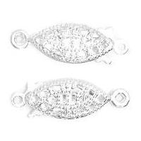 Craft Factory Flat Clasp Jewellery Findings Silver