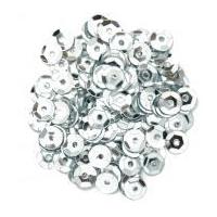 craft factory round cup sequins silver