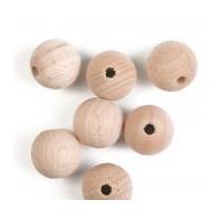 Craft Factory Beech Wood Craft Beads