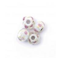 Craft Factory Glass Lamp Rose Wheelnut Beads