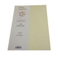 Craft UK Limited 300gsm Smooth Finish Blank Card Cardstock Ivory Cream