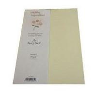 Craft UK Limited 300gsm Linen Finish Blank Card Cardstock Ivory Cream
