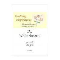 Craft UK Limited DL Blank Paper Card Inserts White