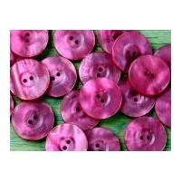 Crendon Round Chunky Rim Pearlised Buttons Pink