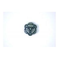 Crendon Decorative Metal Buttons Silver