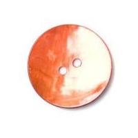 crendon round 2 hole natural shell buttons red