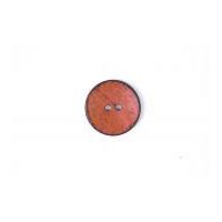 Crendon Round Rustic Wood Effect Buttons Ginger Orange