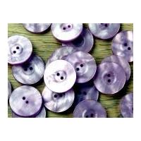 Crendon Round Chunky Rim Pearlised Buttons Lilac