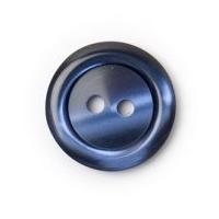 Crendon Round Pearlised Rim Buttons 20mm Navy