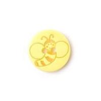 crendon round bumble bee design buttons yellow