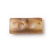 Crendon Rectangle Marble Buttons 16mm Brown