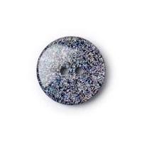 Crendon Round 2 Hole Glitter Buttons Black