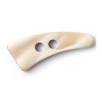 crendon flat tooth shape toggle buttons beige